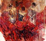 Anna Razumovskaya past present future dancers painting